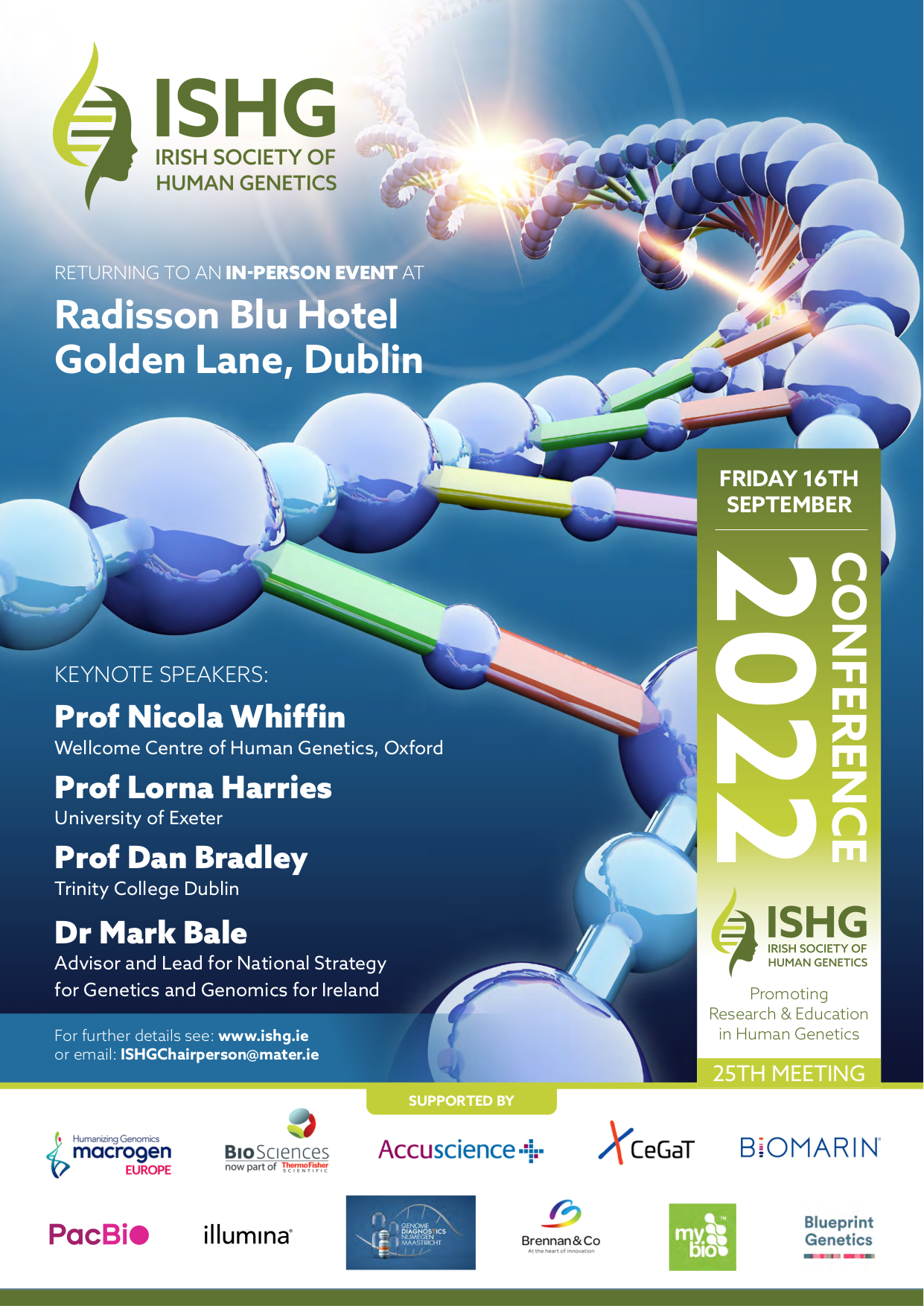 conference poster for ISHG 2022